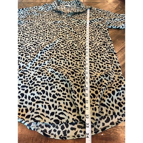 Umgee Fall Animal Print Shift Dress Women Medium Loose Thin Preppy Old Money - Picture 5 of 7